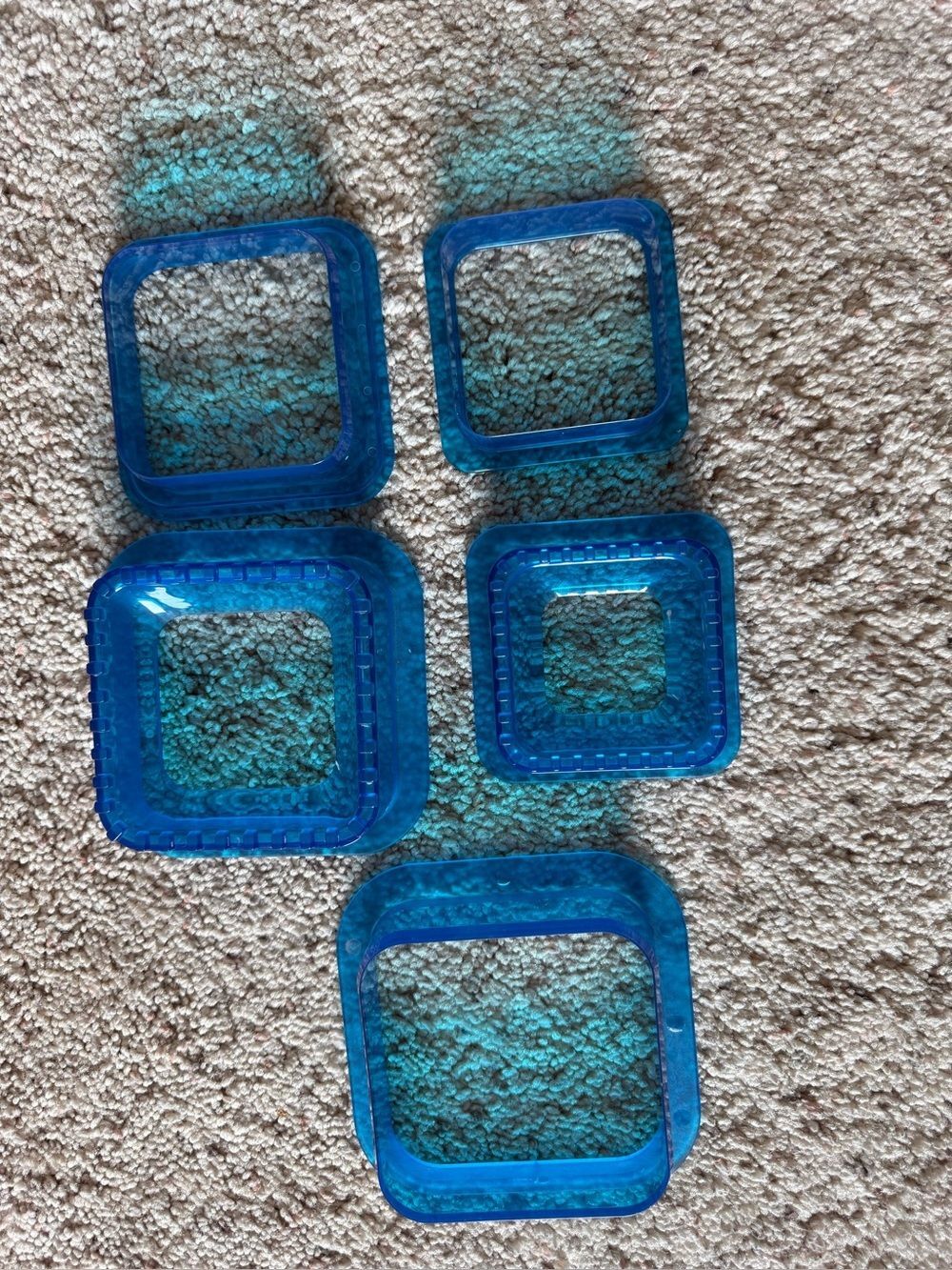 Square Sandwich Cutter and Sealer Set DIY Uncrustables Maker Crust Remover Blue